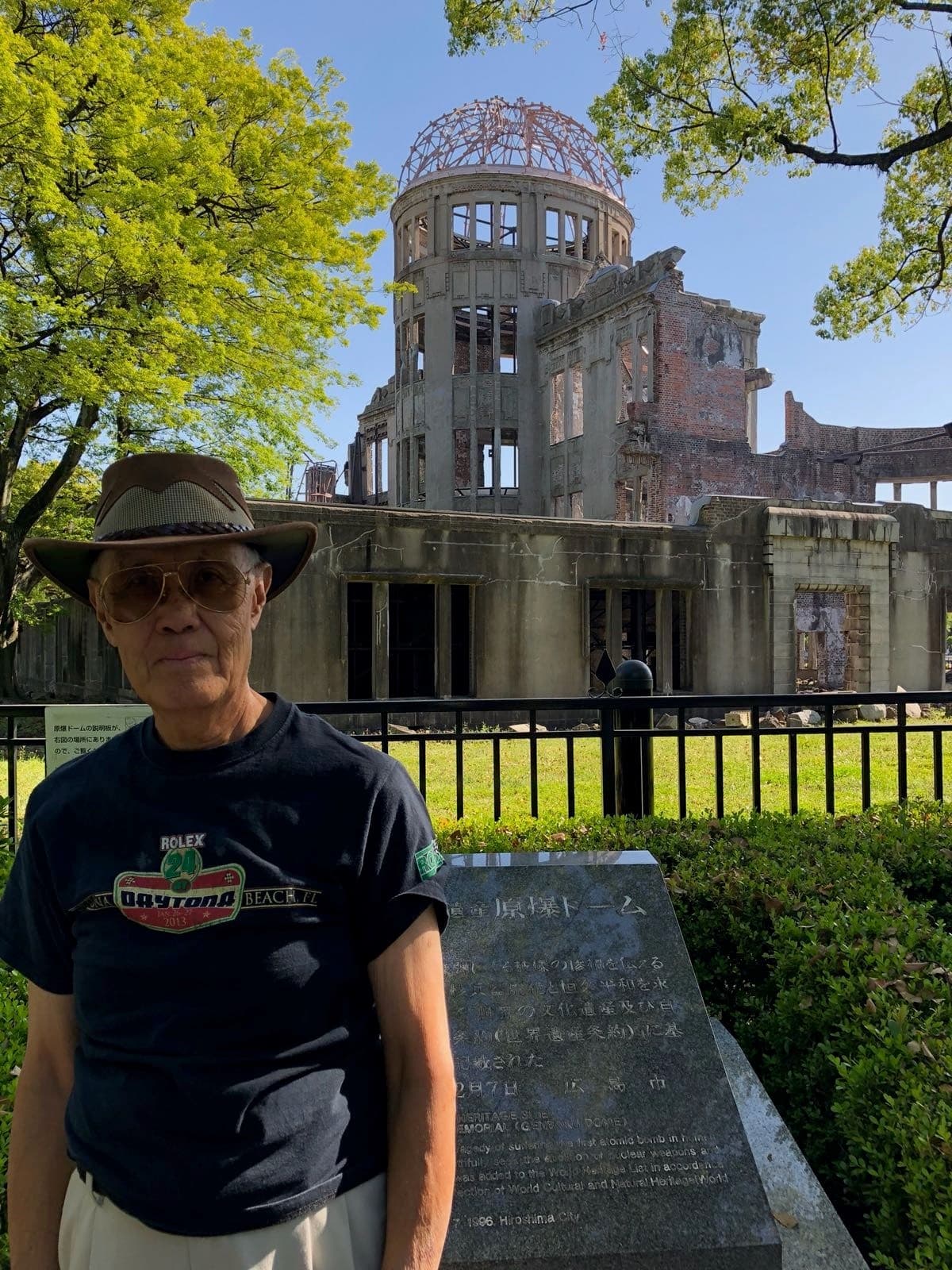 Mel at Hiroshima Peace Memorial