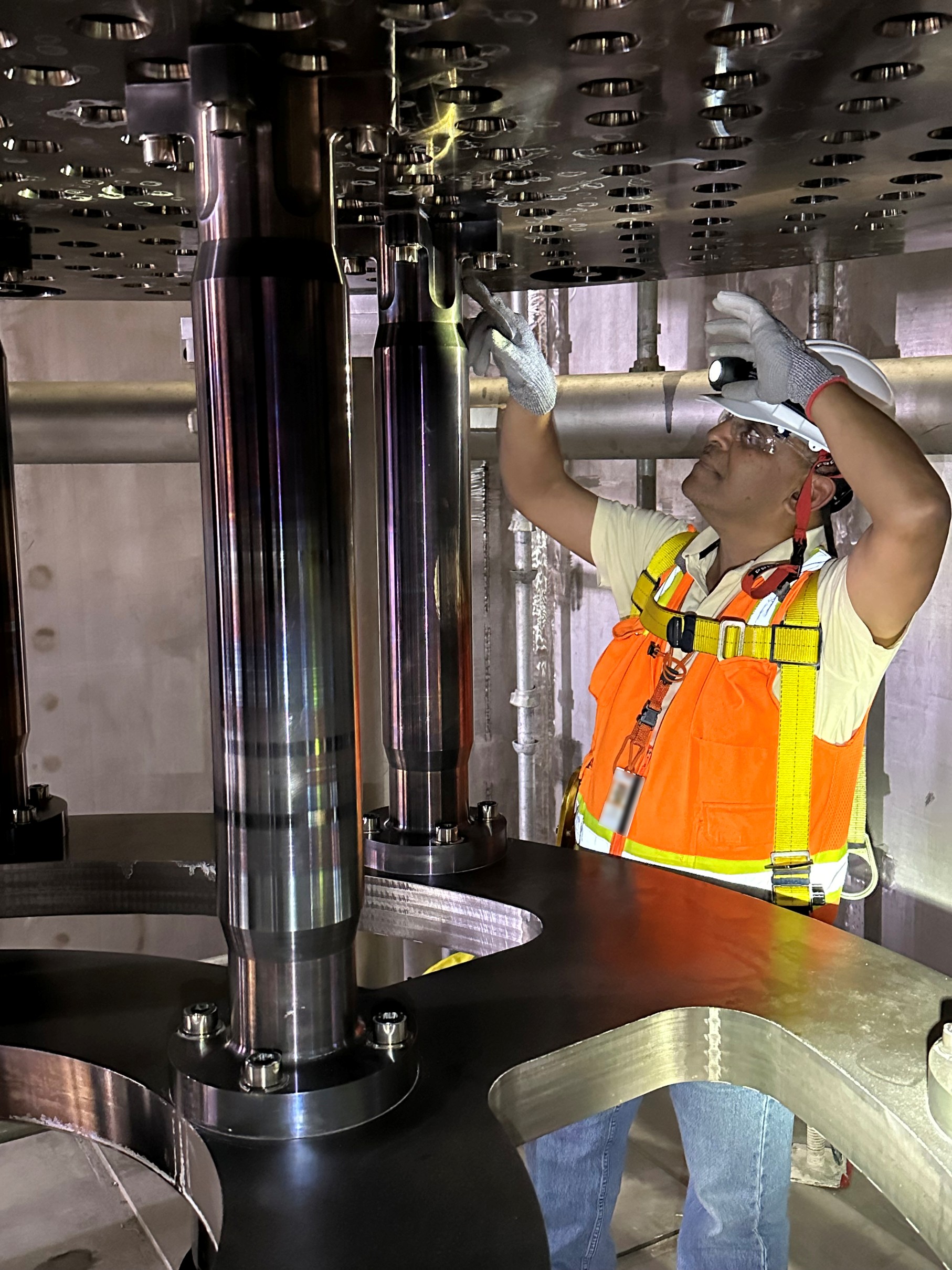 Man working on safety